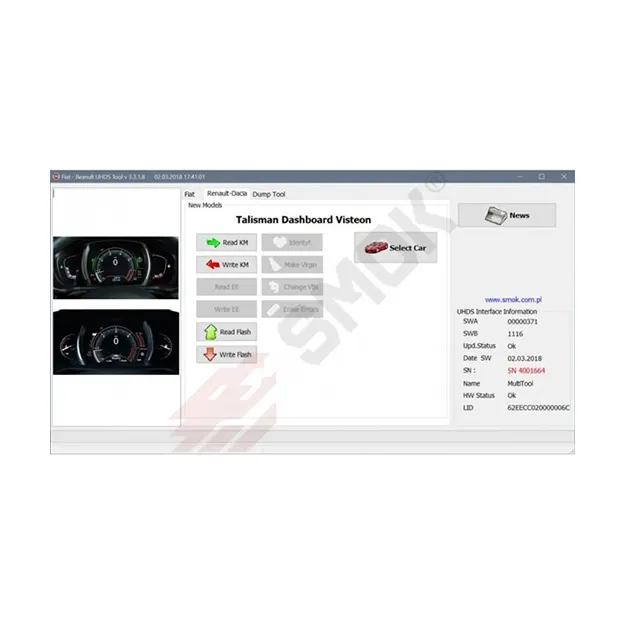 RT0020 Change KM ABS Renault For Multitool